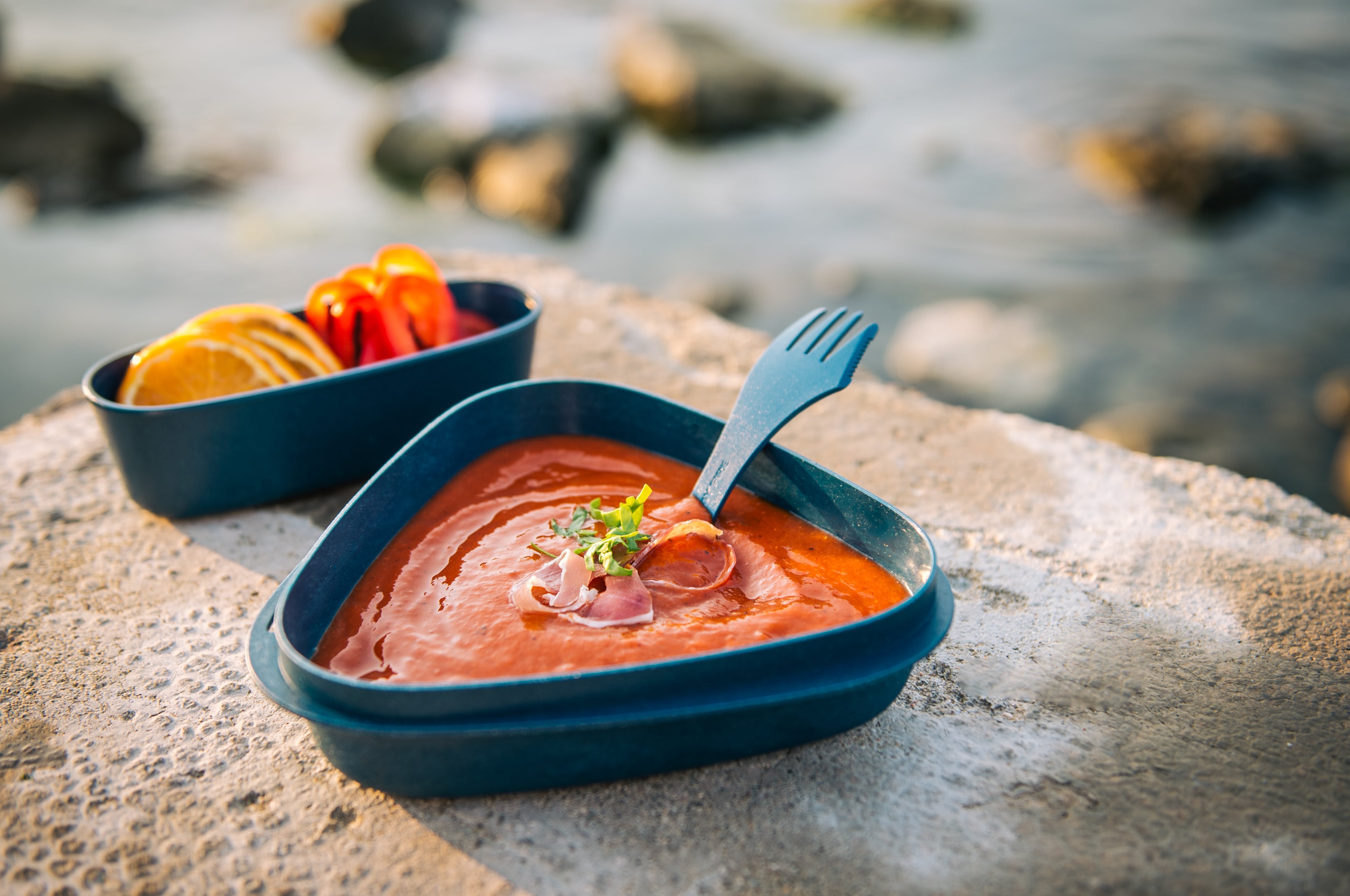 Gazpacho med paprika och clementin 